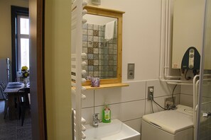 Apartment, 4 Bedrooms, City View | Bathroom - New - Walnuttree Double 12 Person Apartment Central in Budapest - Hungary (Budapest)