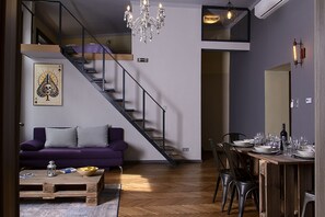 Apartment, 4 Bedrooms, City View | Living room - New - Walnuttree Double 12 Person Apartment Central in Budapest - Hungary (Budapest)