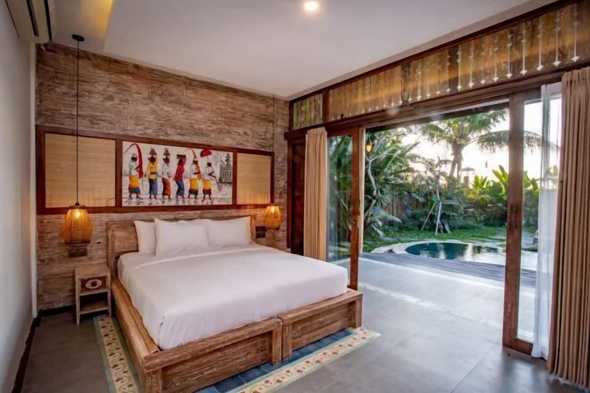 3 kamar tidur, seprai premium, dan minibar