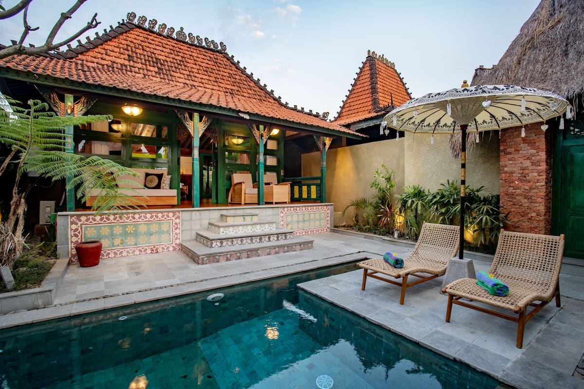 One Bedroom Honeymoon Private Pool Villa | 露台/庭院