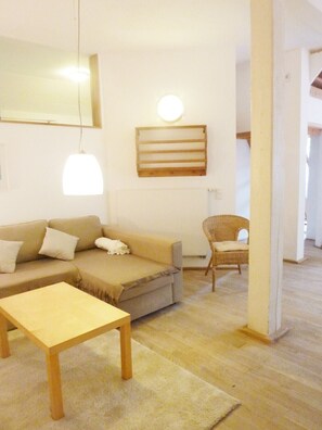 Télévision, cheminée, table de tennis de table