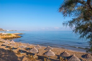 Vlak bij het strand