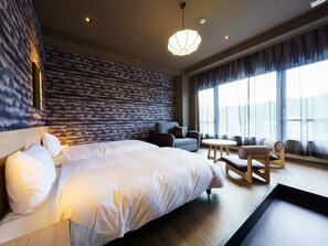 スーペリア ツインルーム マウンテンビュー | 羽毛の掛け布団、デスク、遮光カーテン、WiFi (無料)