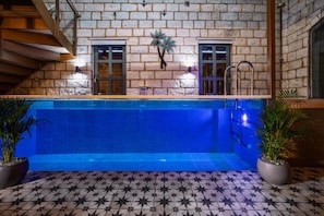 Indoor pool, a heated pool