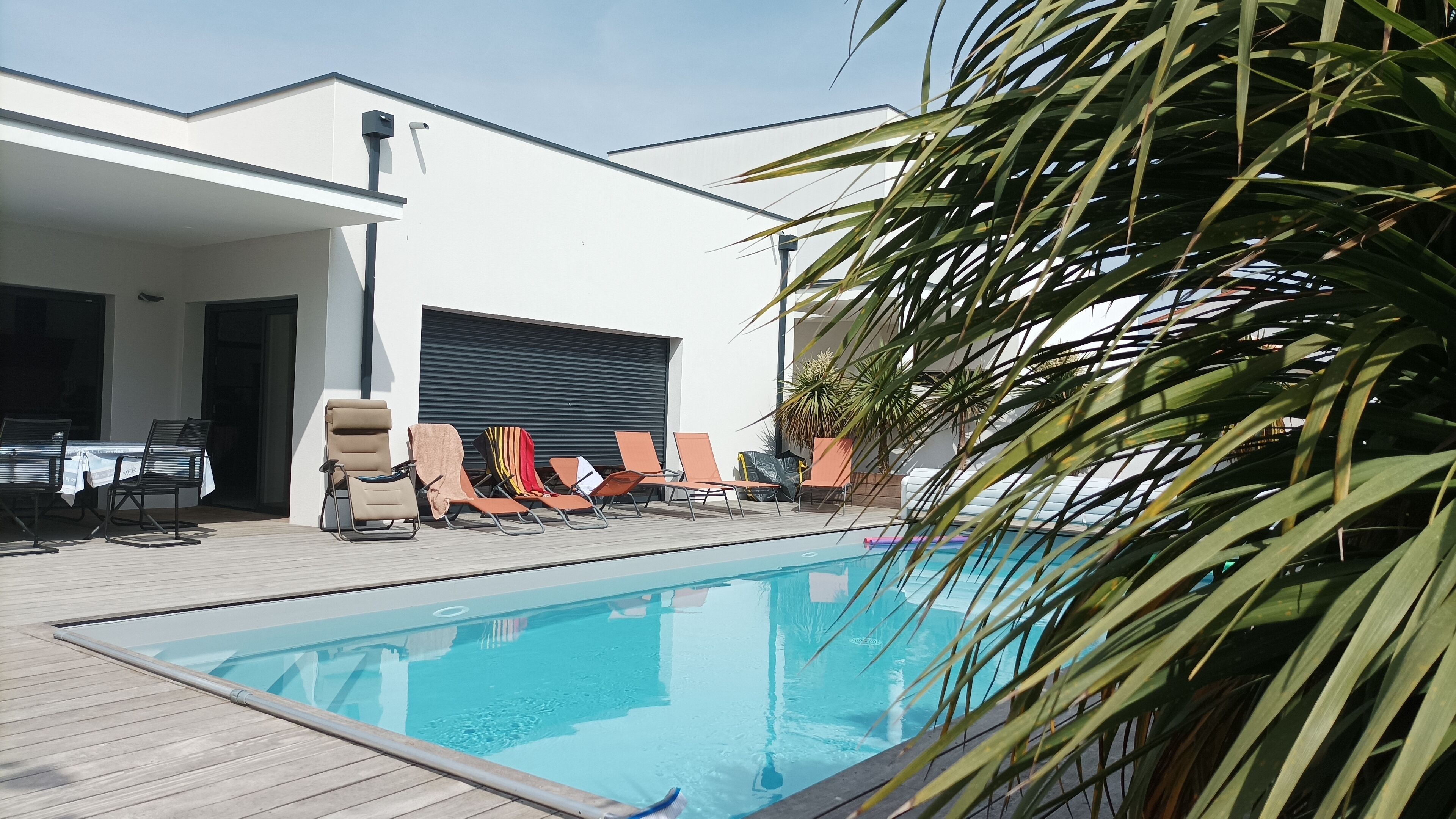 Piscine extérieure, piscine chauffée