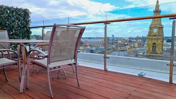 Byutsikt fra overnattingsstedet