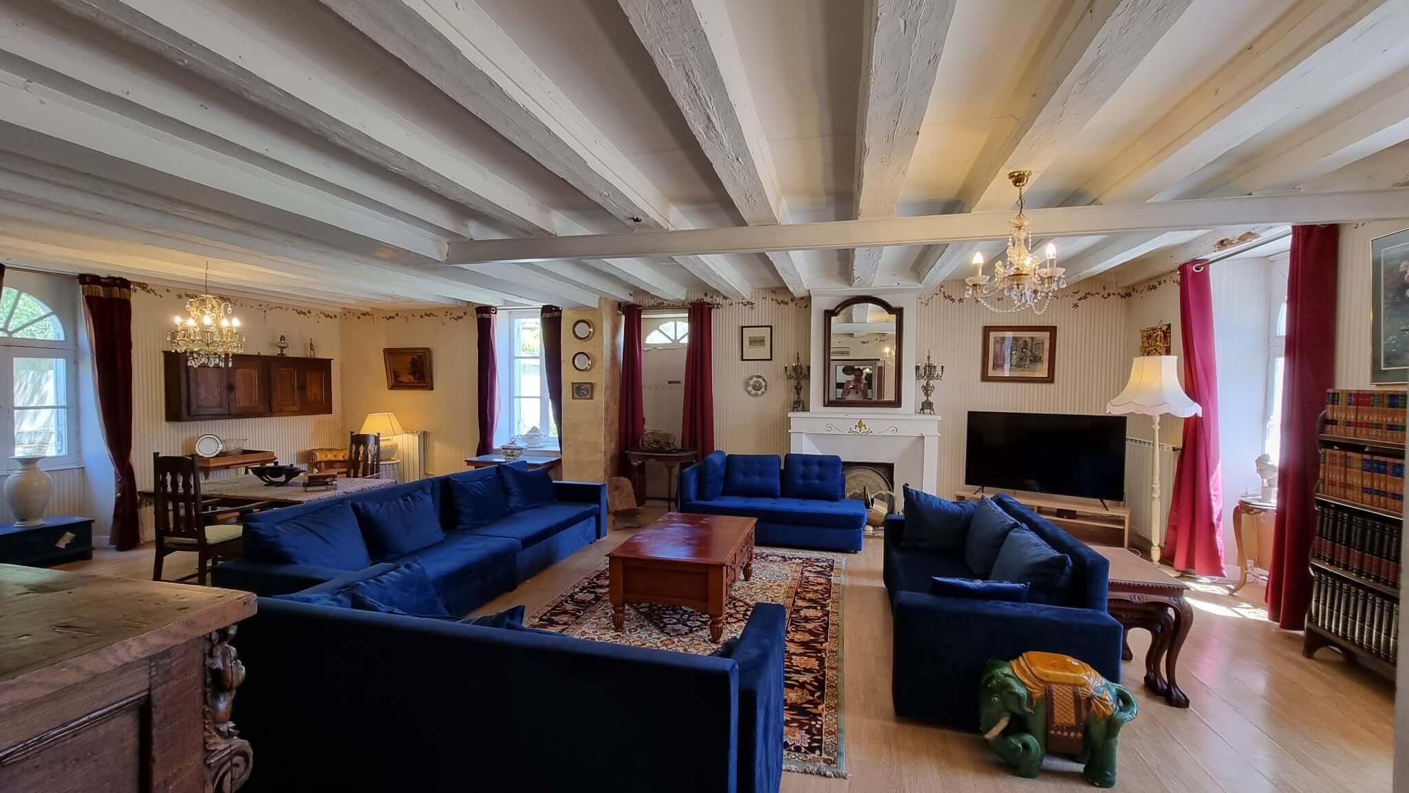 TV, fireplace, DVD player, table tennis