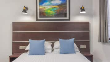 Premium bedding, free WiFi, bed sheets