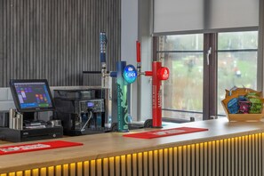 Breakfast, lunch and dinner served