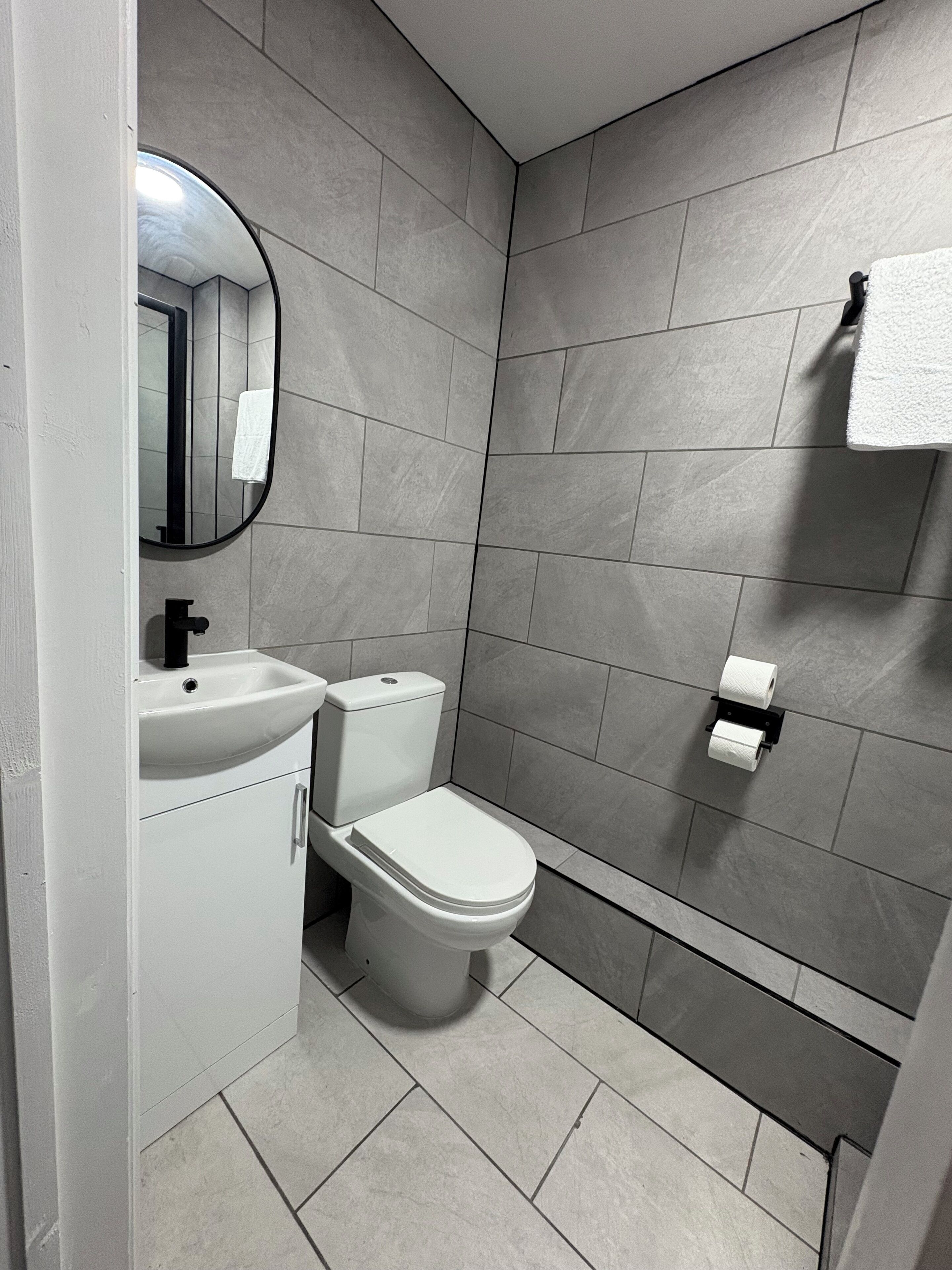 Free toiletries, hair dryer, towels