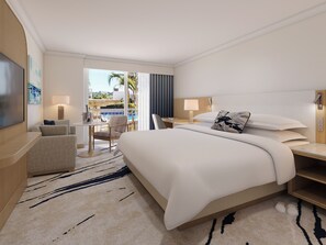 In-room safe, desk, laptop workspace, blackout curtains