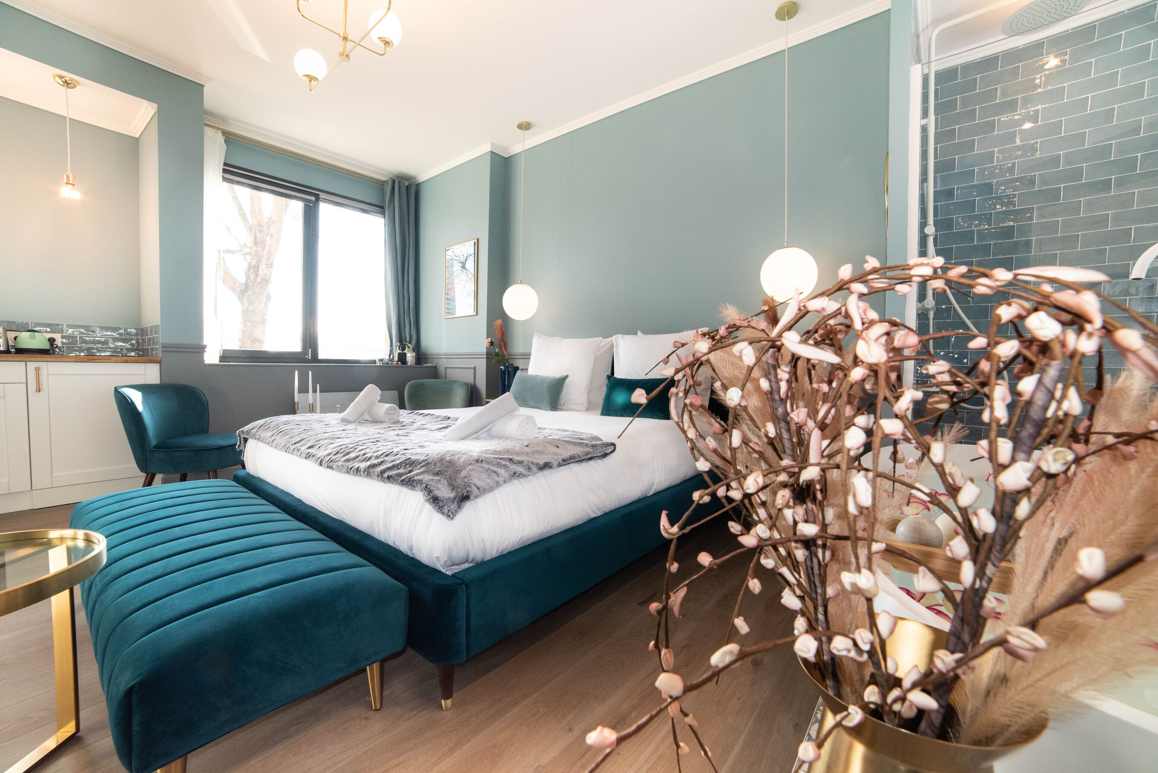 The Parisian Blue Eiffel Tower