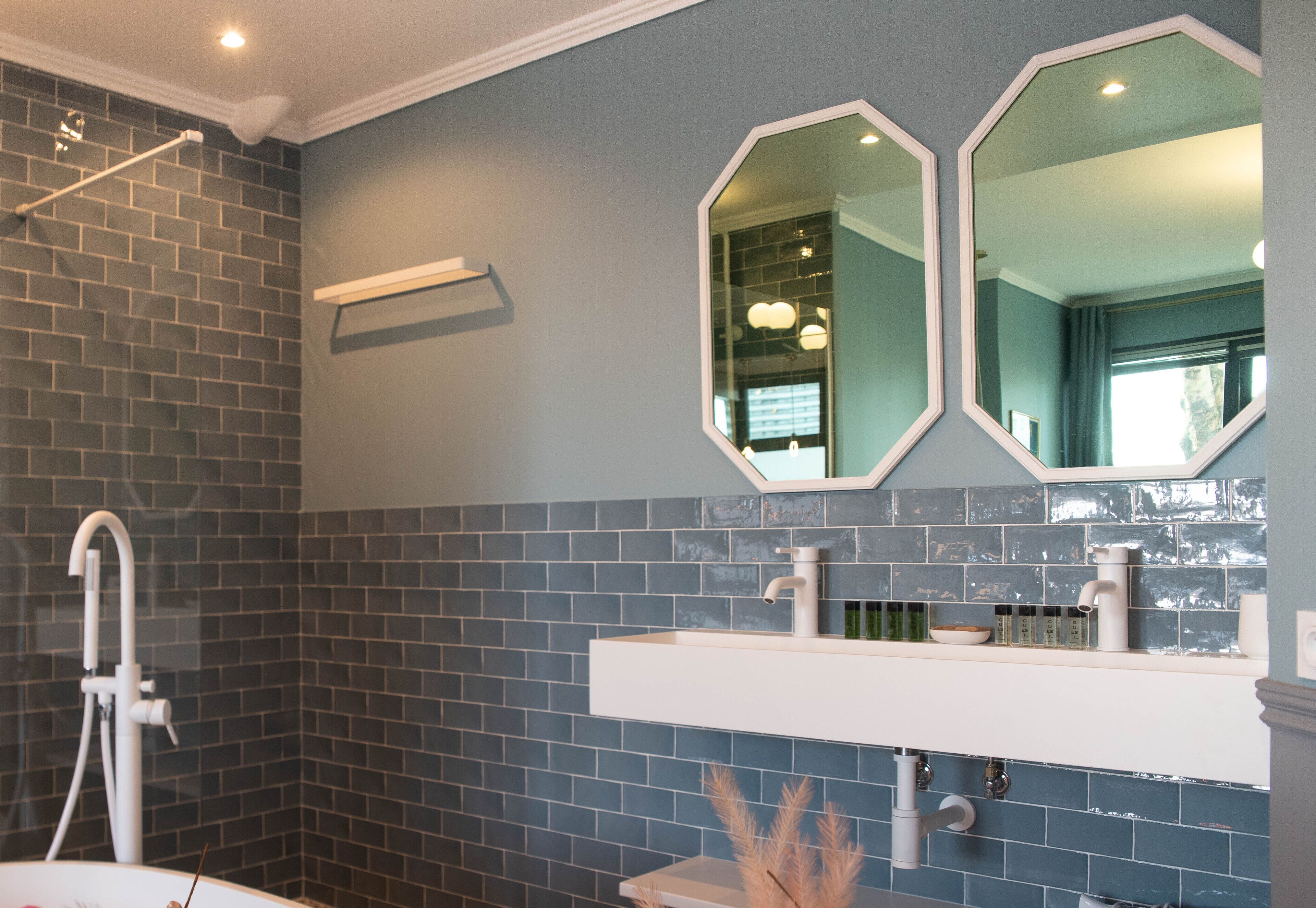 The Parisian Blue Eiffel Tower