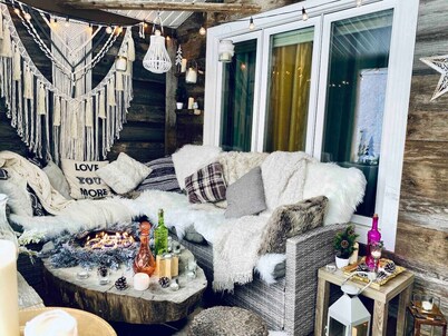 Playful Escape: Spa & Neon by the Water