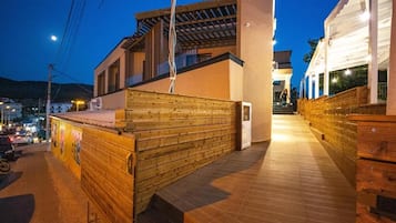 Majoituspaikan julkisivu