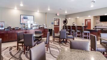 Free daily buffet breakfast