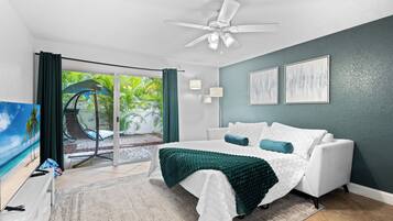 2 bedrooms, iron/ironing board, travel crib, free WiFi