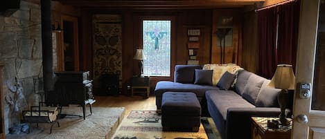 Smart TV, DVD player, books, video library