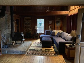 Smart TV, DVD player, books, video library