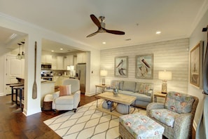 Smart TV, DVD player, books