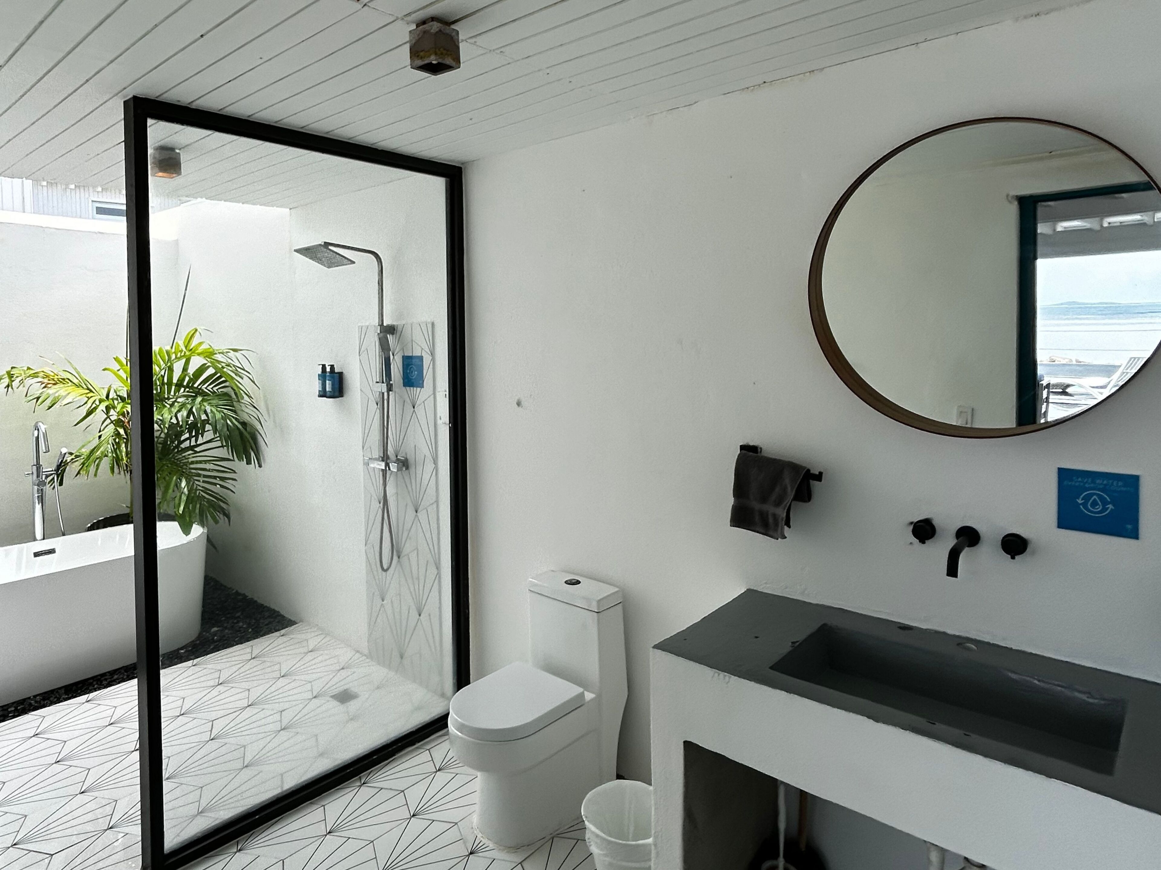 Shower, towels