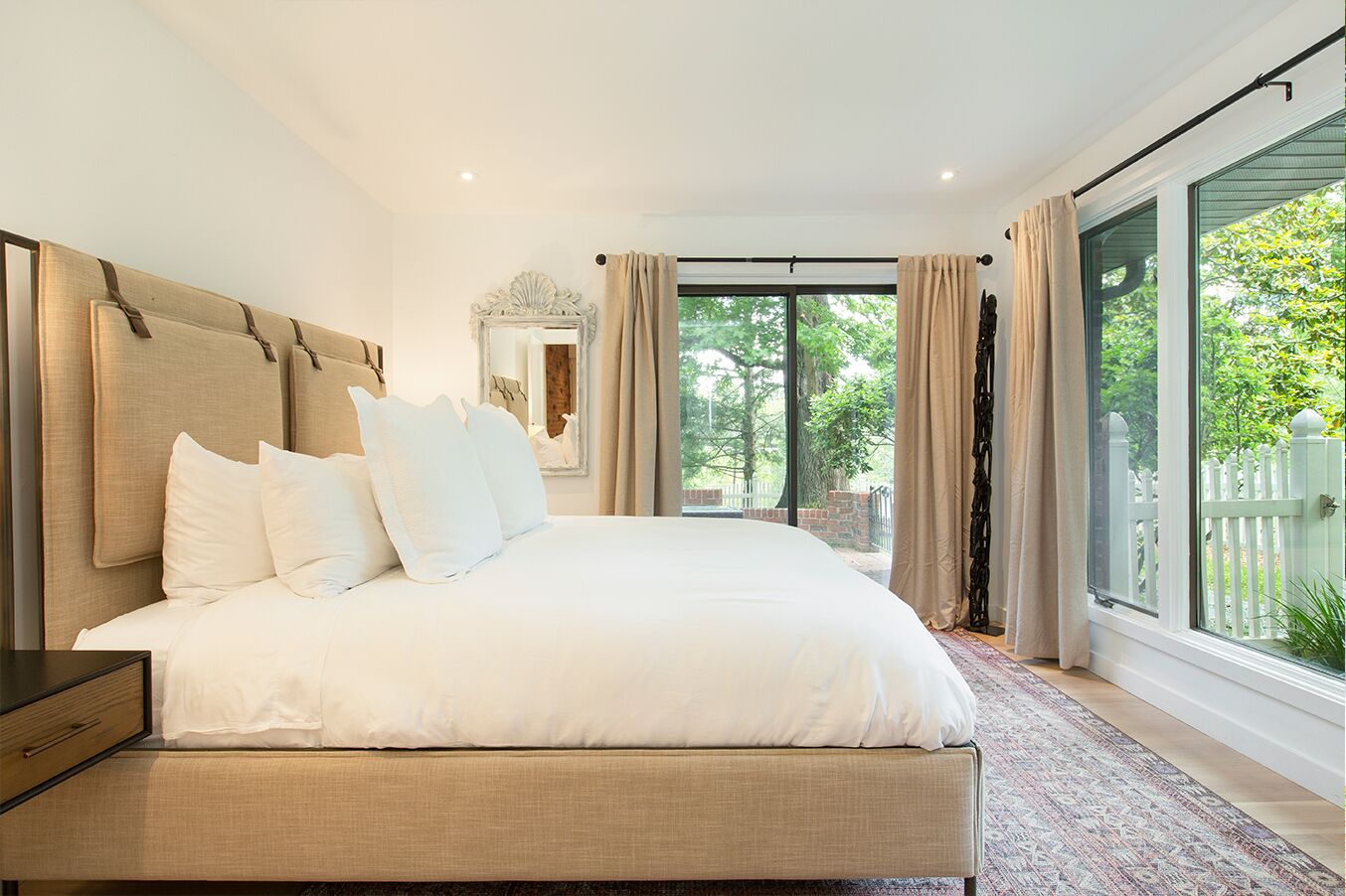 Stylish cottage bordering one of the farm's sweeping pastures.