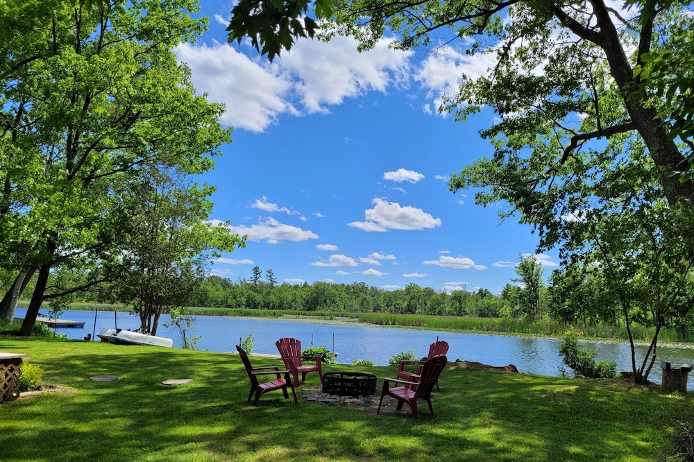 Start each morning on the porch with warm sunshine and beautiful waterfront view