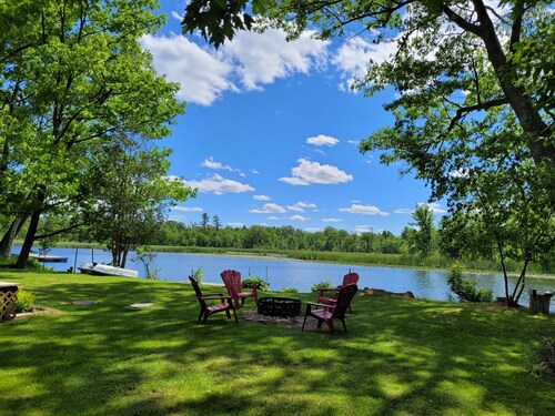 Start each morning on the porch with warm sunshine and beautiful waterfront view