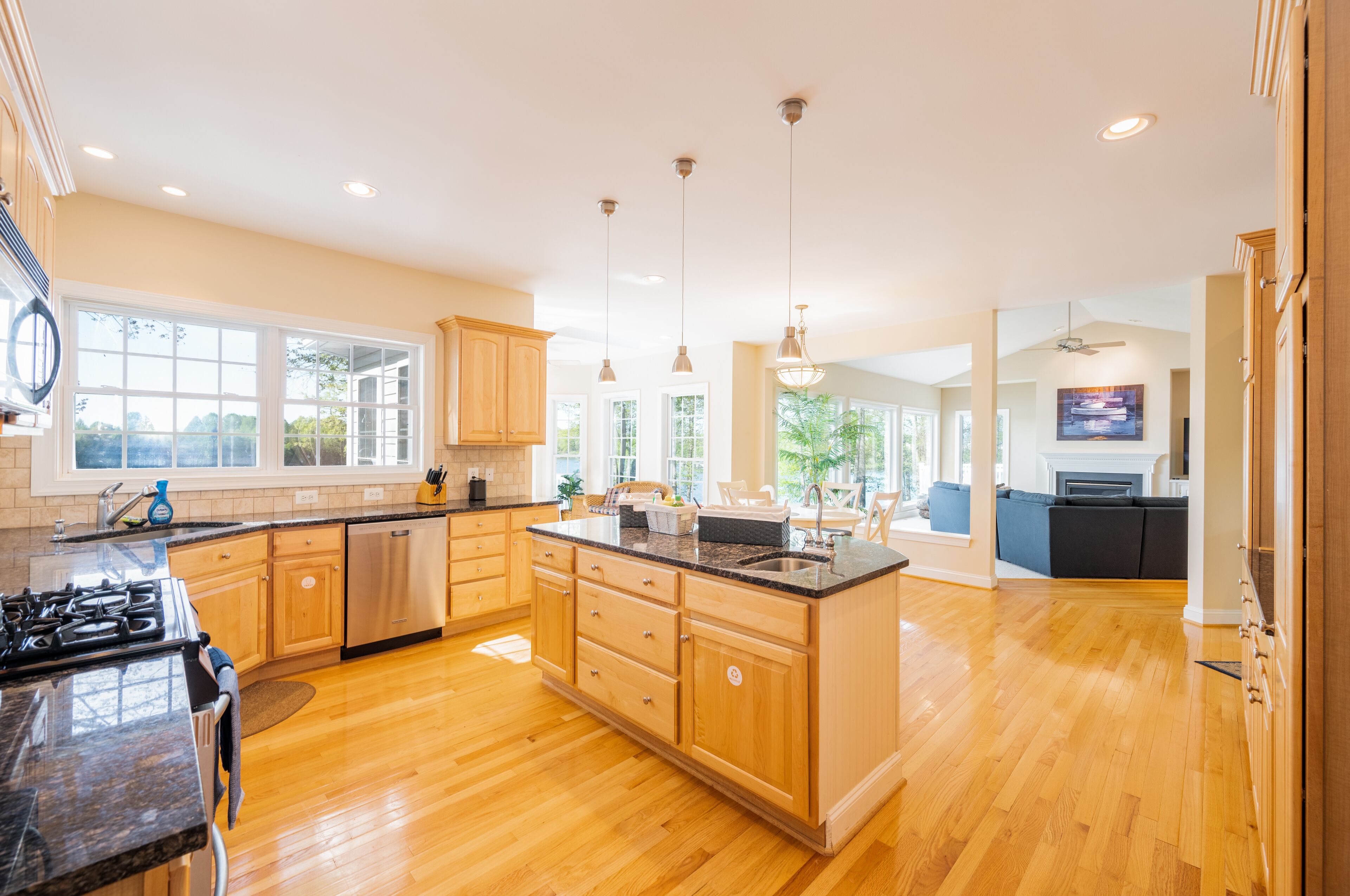 Spacious and Luxurious waterfront getaway with sprawling lake views