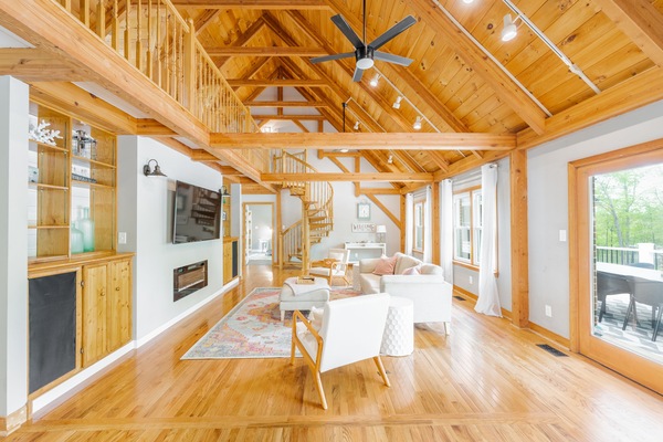 TV connectée, cheminée, jeux vidéo