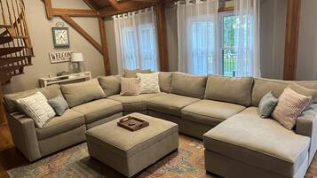 Smart-tv, eldstad och tv-spel