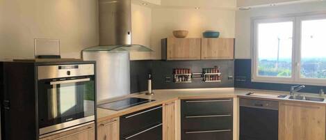 Fridge, oven, stovetop, dishwasher