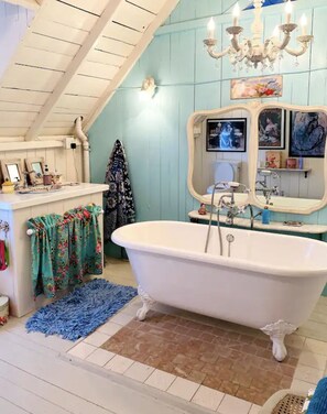 Bathtub, hair dryer, bidet, toilet paper - Vineyard charm island memories (Oak bluffs)