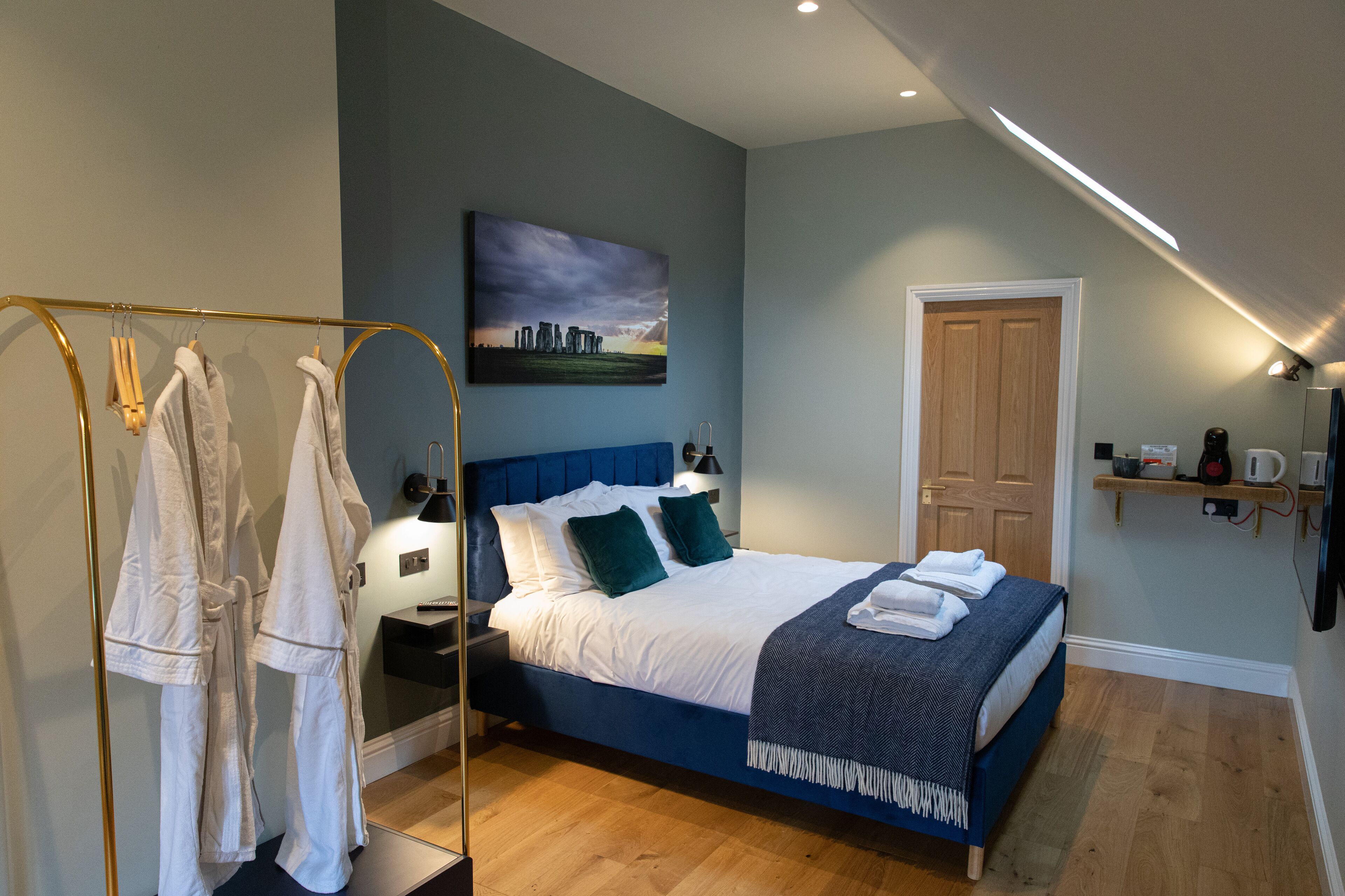 Dobbeltrom, eget bad, hageutsikt (King) | 1 soverom, lydisolert og wi-fi