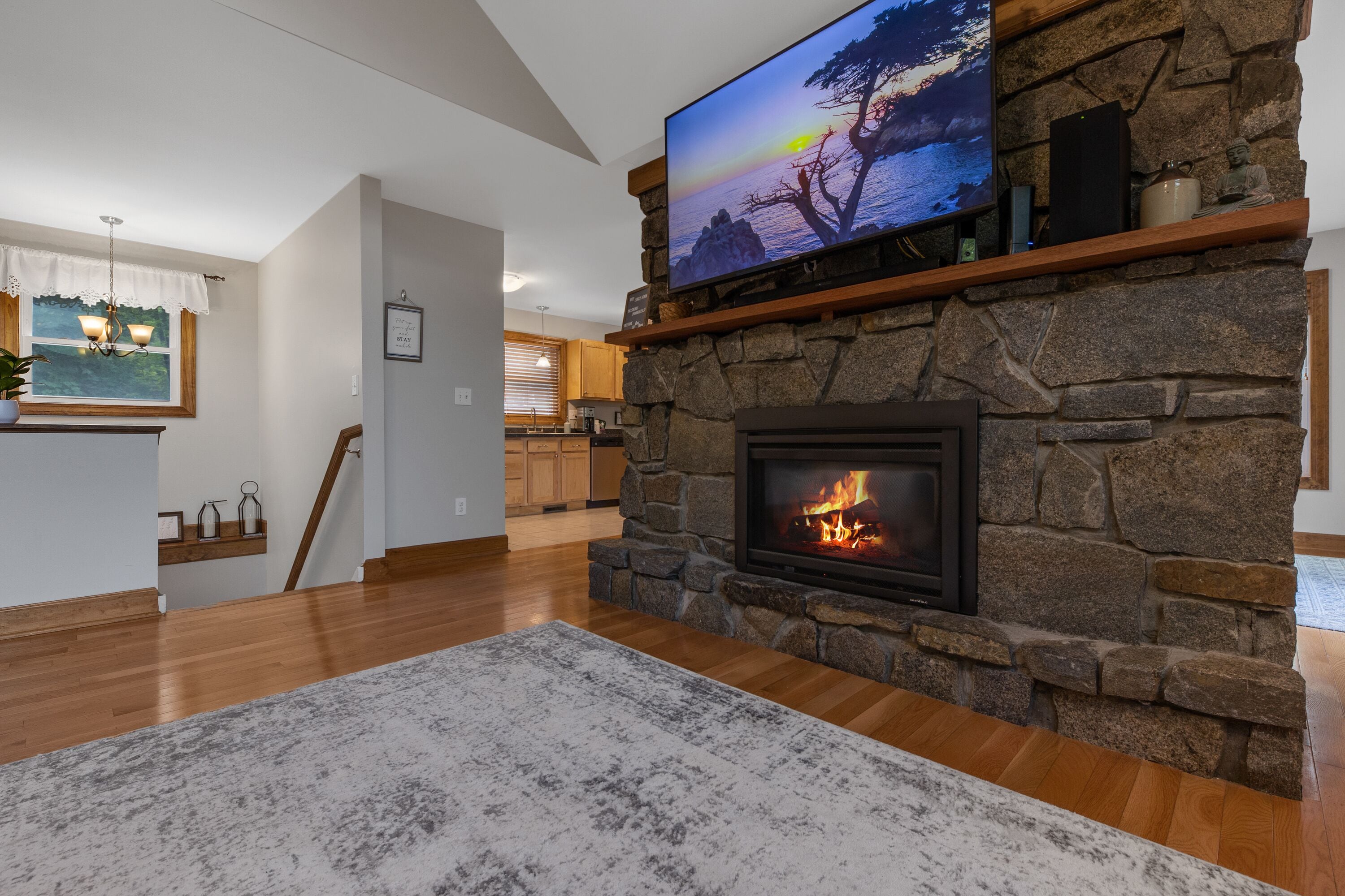 Walk to Lake George, the Village, & Halls Marina for Your Boat Rental!
