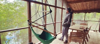 Secluded Cozy Cedar Wood Cabin in 20 acres of native woods, on the Paw Paw river