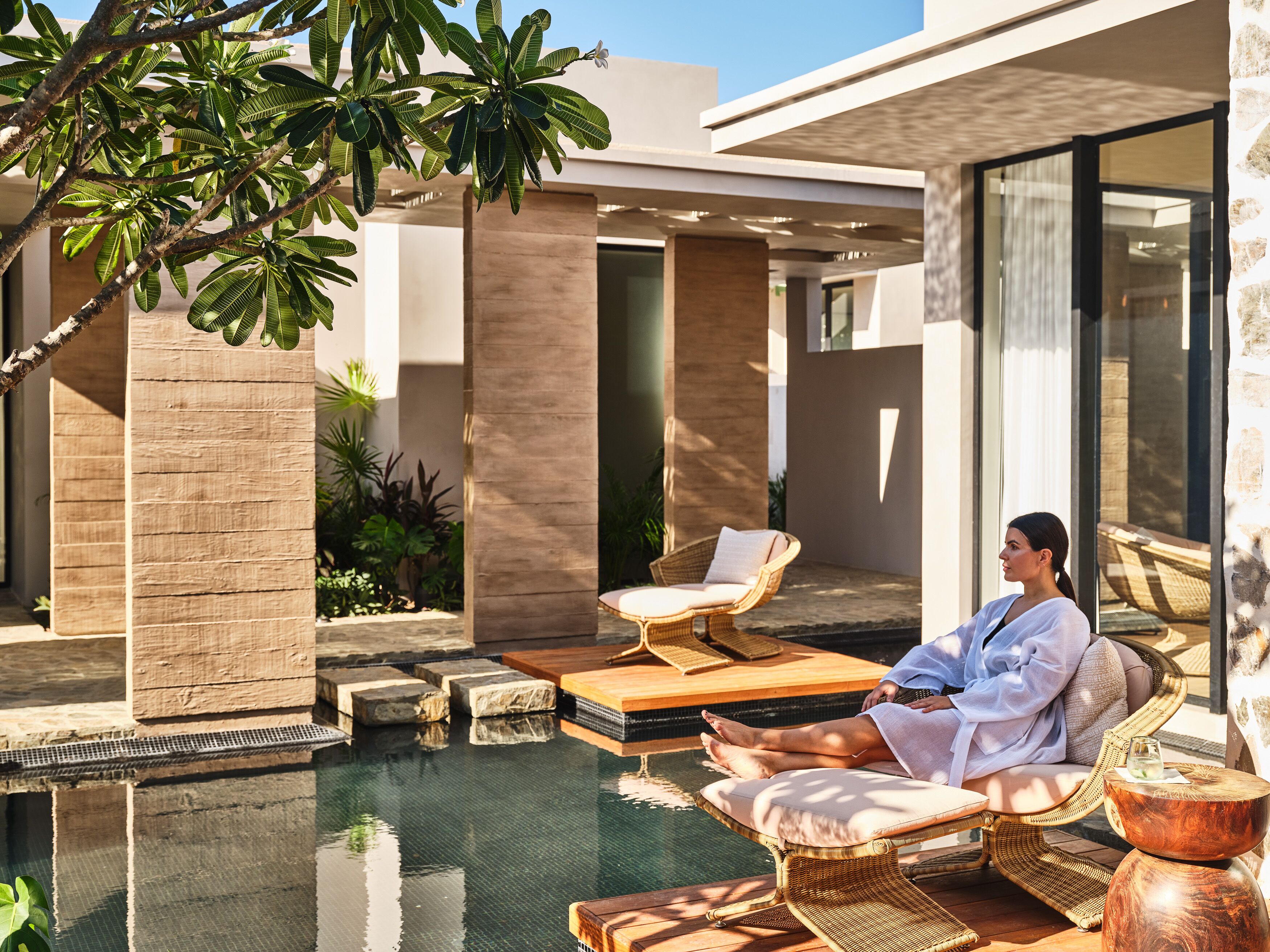 Behandelingskamers voor koppels, een sauna, een bubbelbad, een stoombad