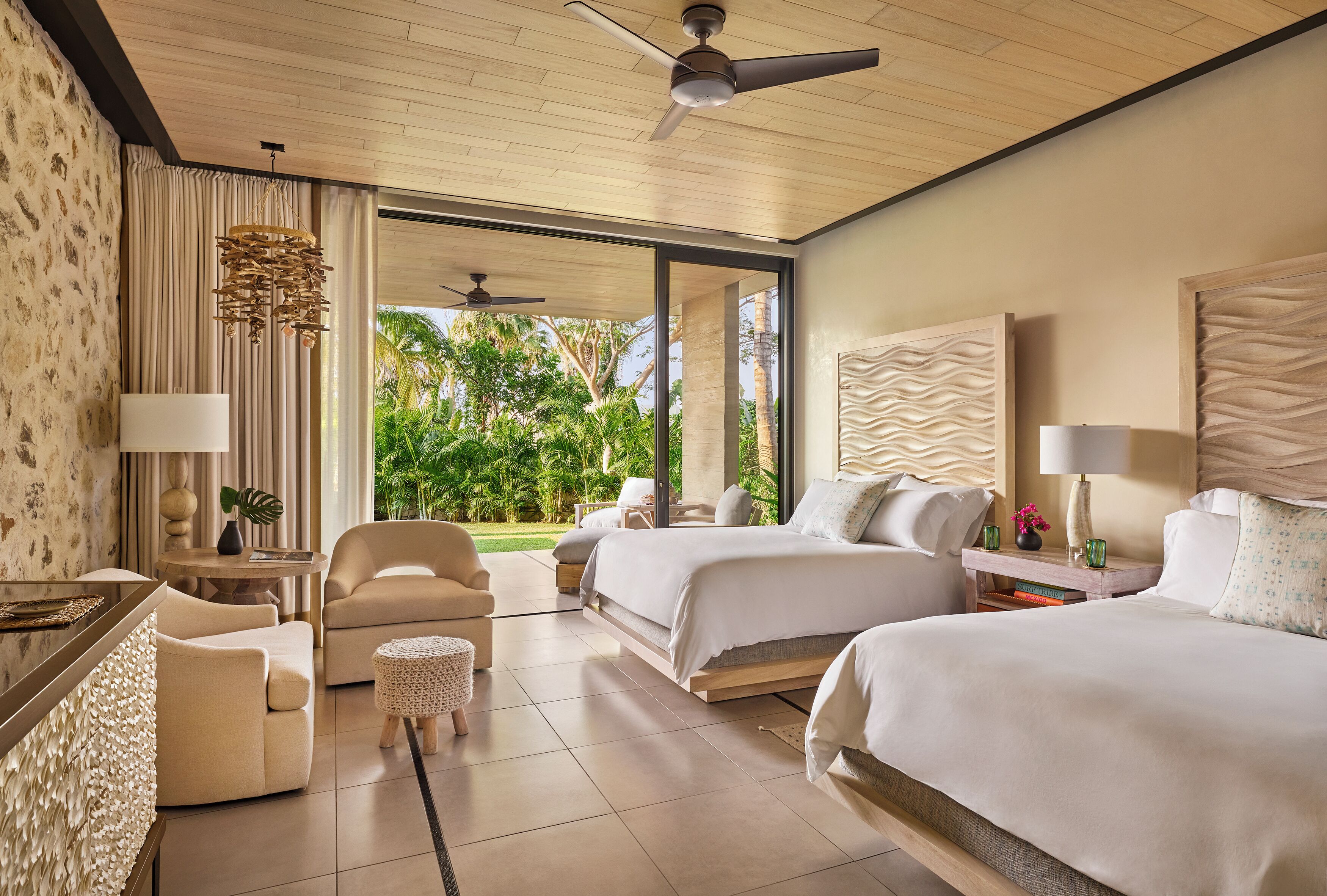 Studio, 2 Queen Beds (Garden) | Minibar, in-room safe, blackout drapes, iron/ironing board