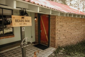 Exterior detail - Bears Paw Duplex Cabin (#12) at The Woolly Bugger Inn (Estes Park)