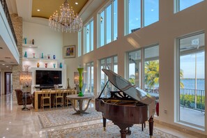 Fernseher, Kamin, Arbeitsbereiche