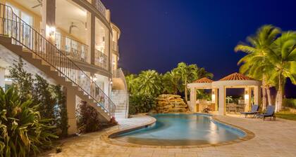 Sunset Sanctuary Ultra-Lux Oceanfront Home, Heated Pool, Beach, Grill, Dock