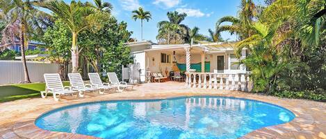 Una piscina climatizada