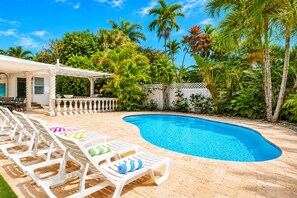 A heated pool