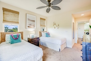 2 bedrooms, desk, iron/ironing board, WiFi