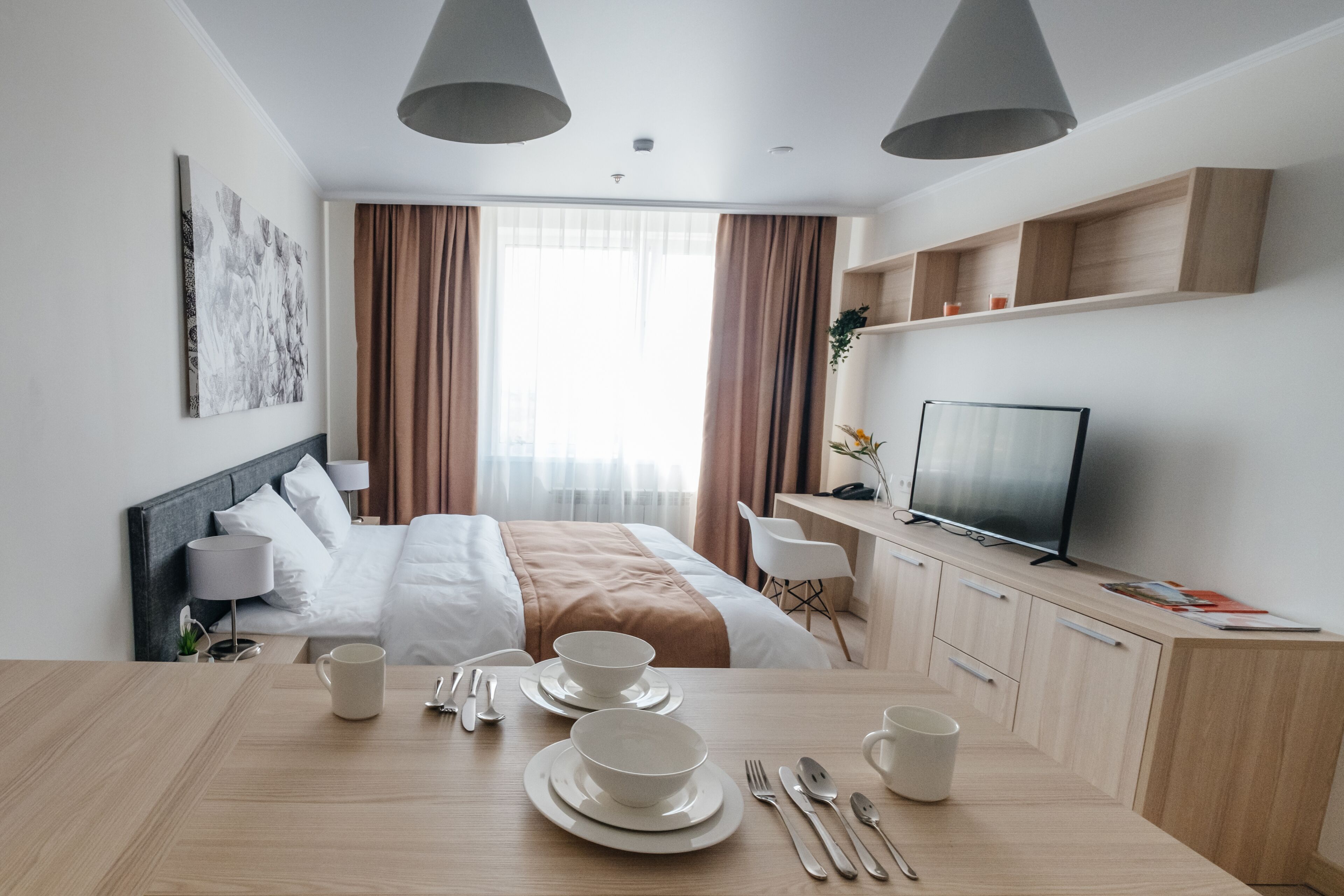 客室内のダイニングエリア