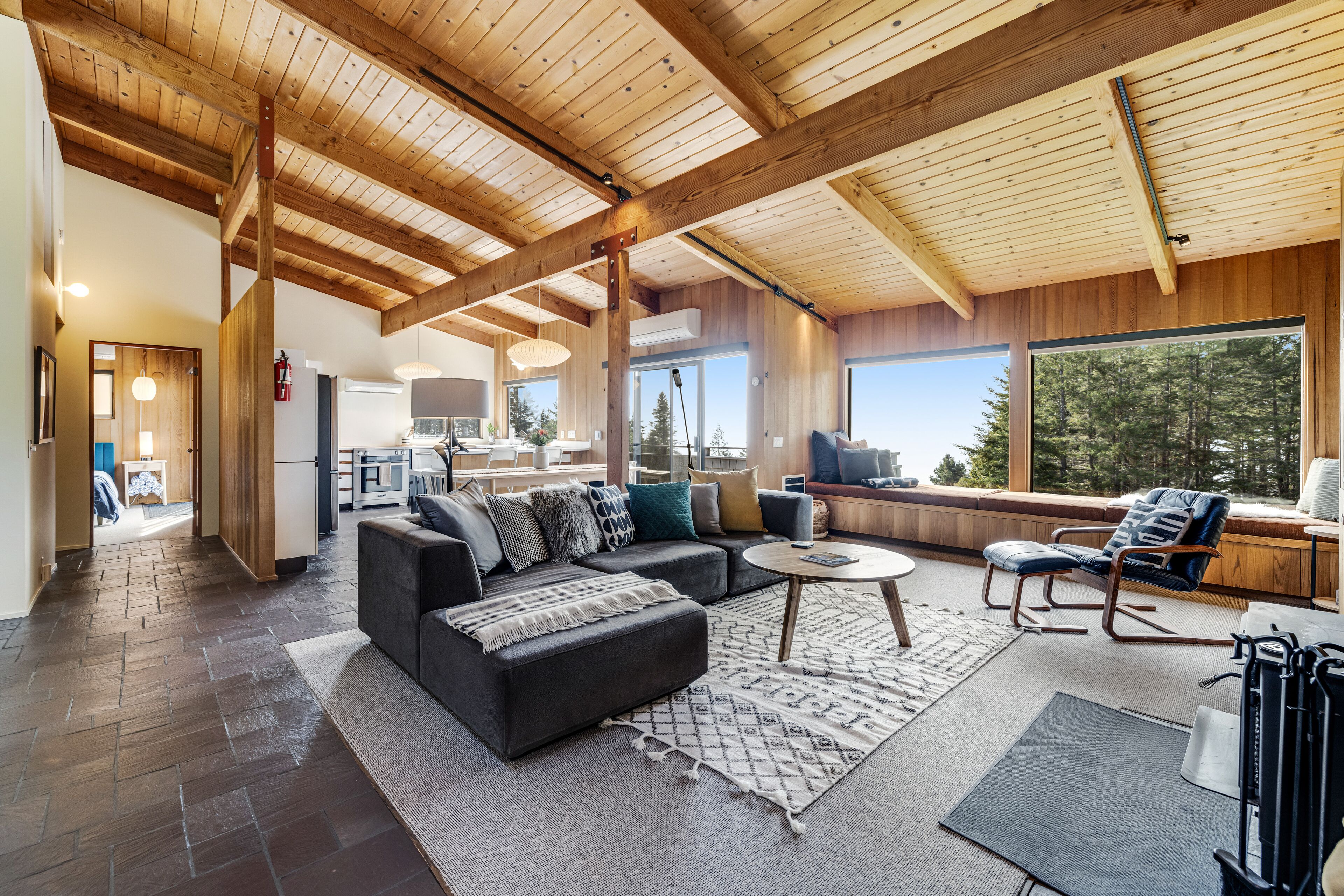 Contemporary coastal gem with ocean views, private hot tub, WiFi & more