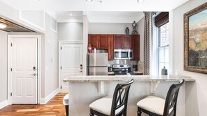 Apartment, 1 Queen Bed with Sofa bed | Private kitchen - Suites at Bay by Lucky Savannah (Savannah)