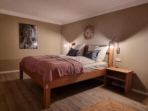 1 soveværelse, sengetøj