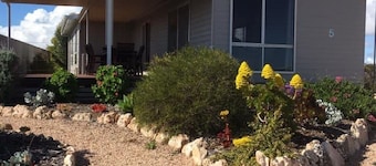 Great ocean views from spacious entertaining deck
