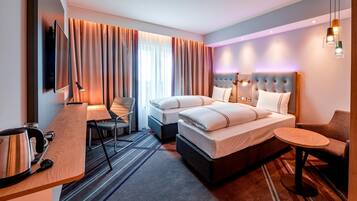 Standard-Zweibettzimmer | Schallisolierte Zimmer, kostenloses WLAN, Bettwäsche